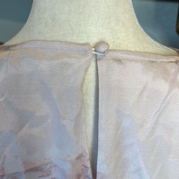 ALLSAINTS Cassandra Ume viscose/poly mini Dress in Petal Pink, 6! - Picture 7 of 10